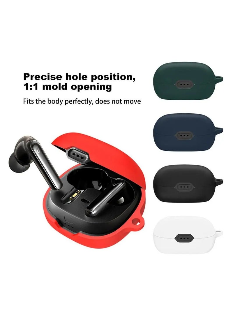 Earphone Protective Case Suitable For Anker Soundcore Note 3 Cover Shockproof Shell Washable Silicone Housing Anti Dust Sleeve Frame (Red)  - Image 3