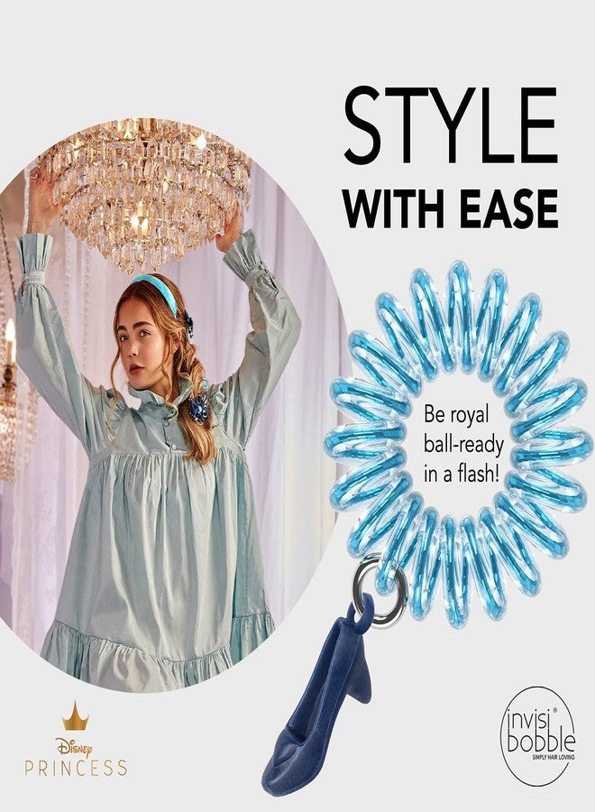 invisibobble Kids Spiral Hair Ring - No-Ouch Coil Hair Ties with Strong Grip, Non-Soaking, High Wearing Comfort Updo Tool for Girls Toddlers and Kids (Princess Cinderella (5-Pack)) - Image 4