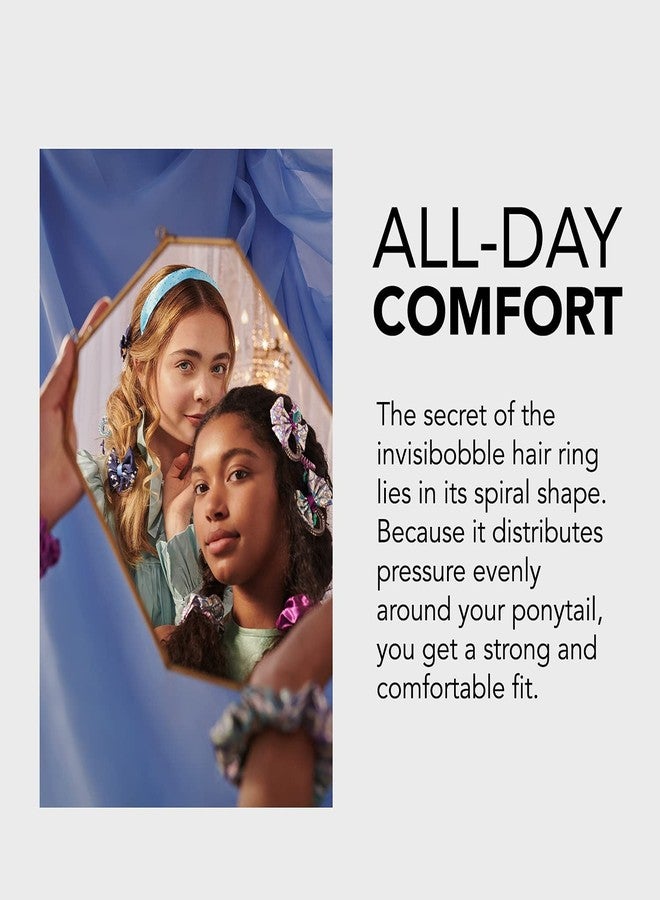 invisibobble Kids Spiral Hair Ring - No-Ouch Coil Hair Ties with Strong Grip, Non-Soaking, High Wearing Comfort Updo Tool for Girls Toddlers and Kids (Princess Cinderella (5-Pack)) - Image 5