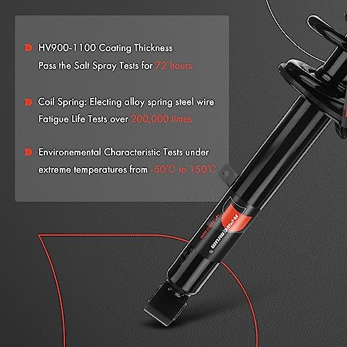 A-Premium Front Pair (2) Complete Strut & Coil Spring Assembly Compatible with Lexus IS250 IS350 2006-2013 - Image 4