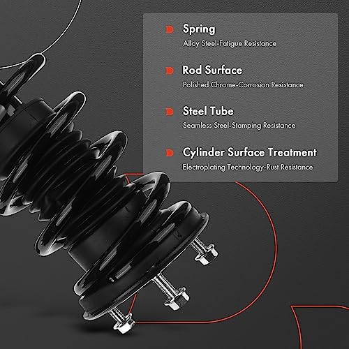 A-Premium Front Pair (2) Complete Strut & Coil Spring Assembly Compatible with Lexus IS250 IS350 2006-2013 - Image 5