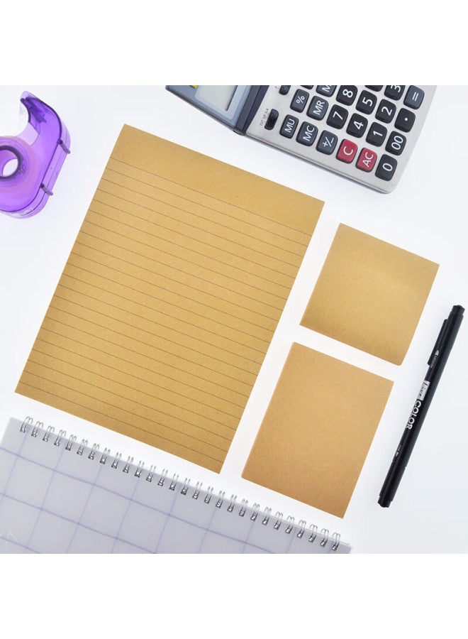 Stickn 100 Sheets 76X101Mm Kraft Paper Sticky Notes, Memo Pads, Notepads, 31093 - Image 2