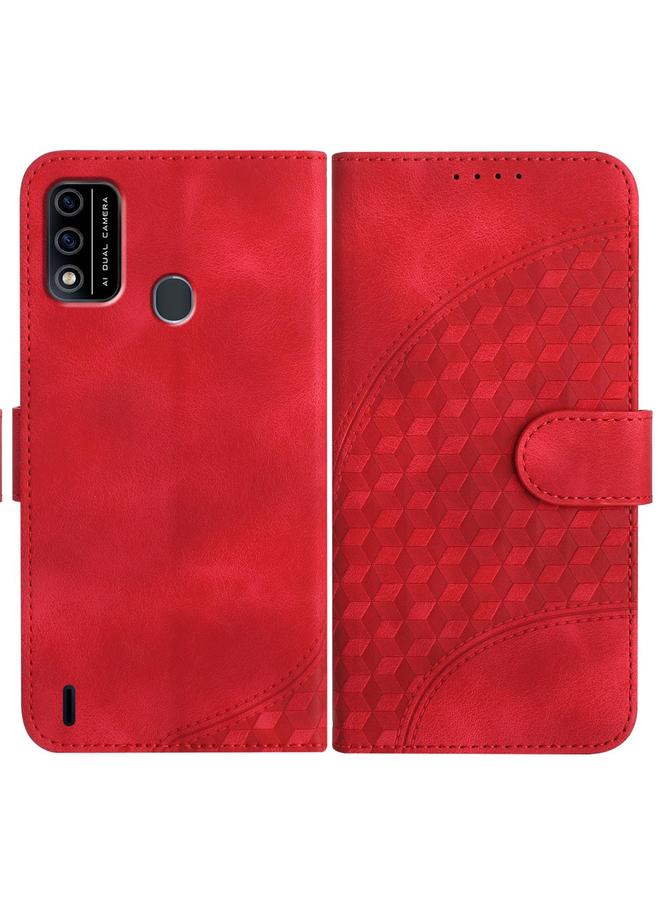 اس-توب جراب هاتف Itel A48 من الجلد المنقوش برأس فيل مع حبل تعليق - Image 1