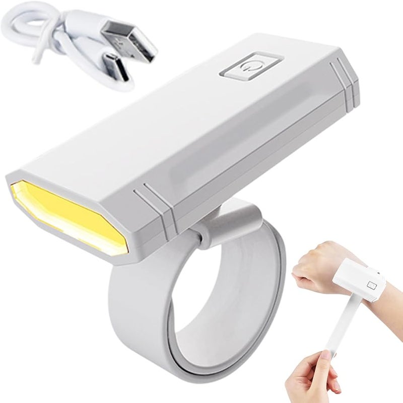 Rechargeable Wrist Light Flashlight 3 Color Dimmable Multi Angle Adjustable Band - Image 2