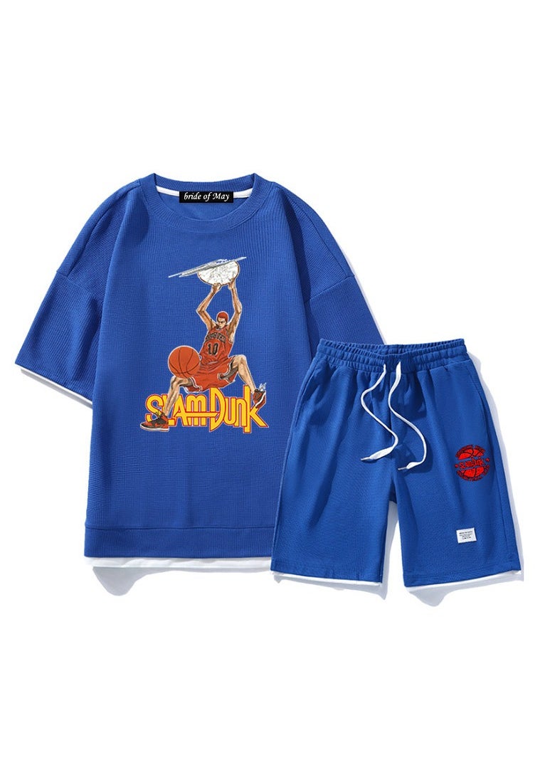 KUYING New Slam Dunk Master Casual Loose Straight Tube Two Piece Set  - Image 1