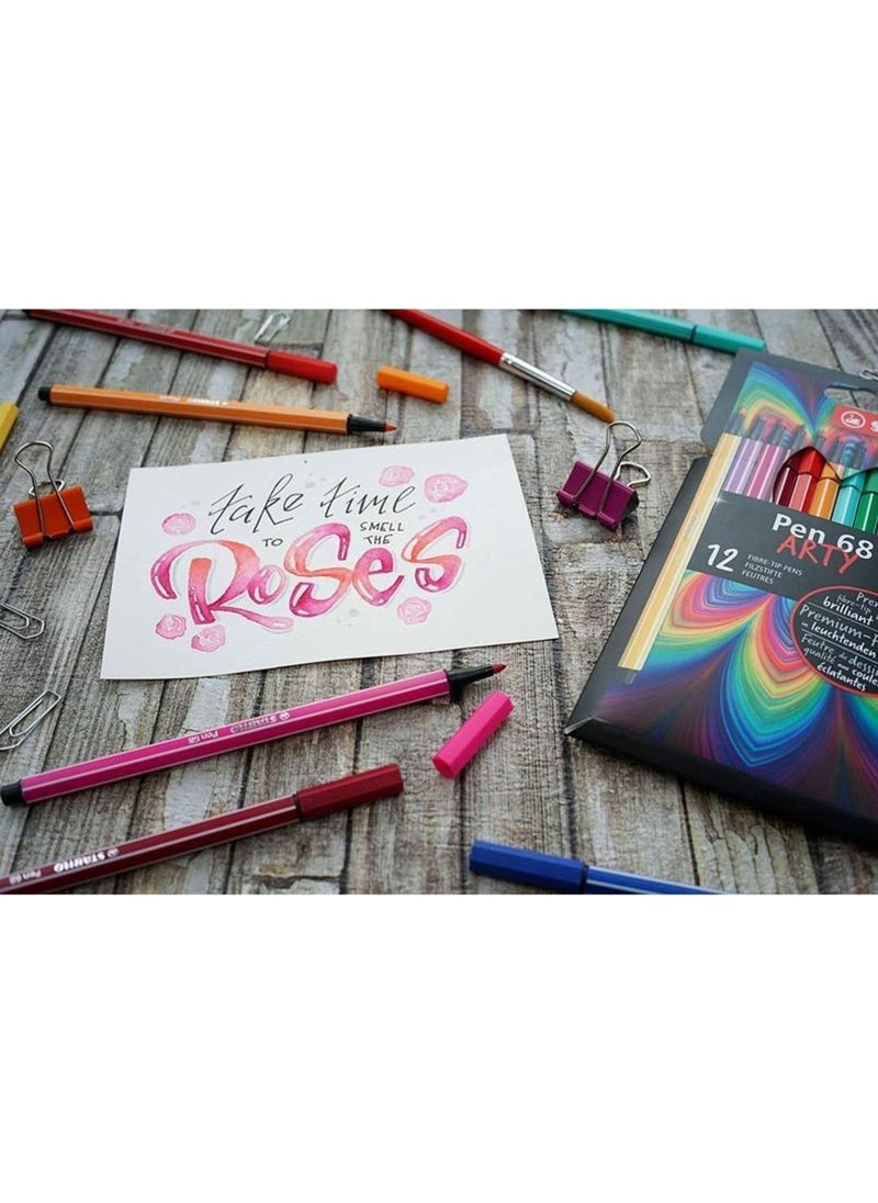 STABILO Pen 68 Arty Felt Tip Pen Set of 24  - Image 2