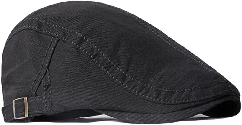 Qunson 2 Pack Men's Cotton Flat Cap Ivy Gatsby Newsboy Hat - Image 4