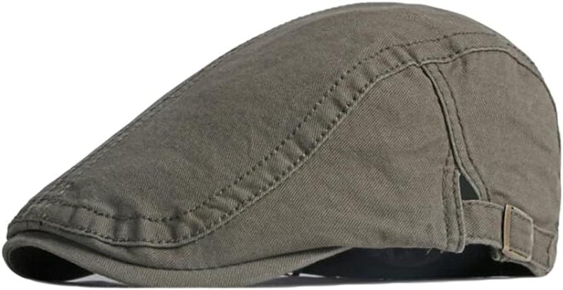 Qunson 2 Pack Men's Cotton Flat Cap Ivy Gatsby Newsboy Hat - Image 3