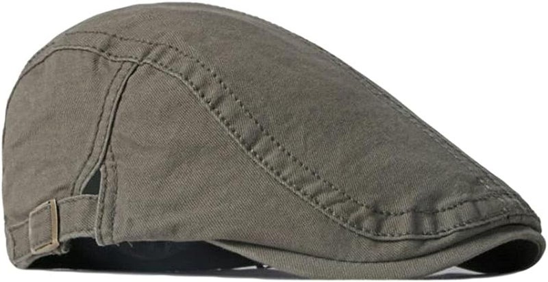 Qunson 2 Pack Men's Cotton Flat Cap Ivy Gatsby Newsboy Hat - Image 2