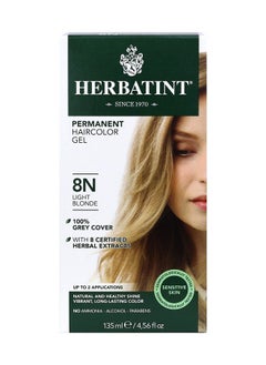 Herbatint 8N أشقر فاتح صبغة شعر دائمة بالأعشاب جل 4.5 أونصة سائلة (A)  - Image 1