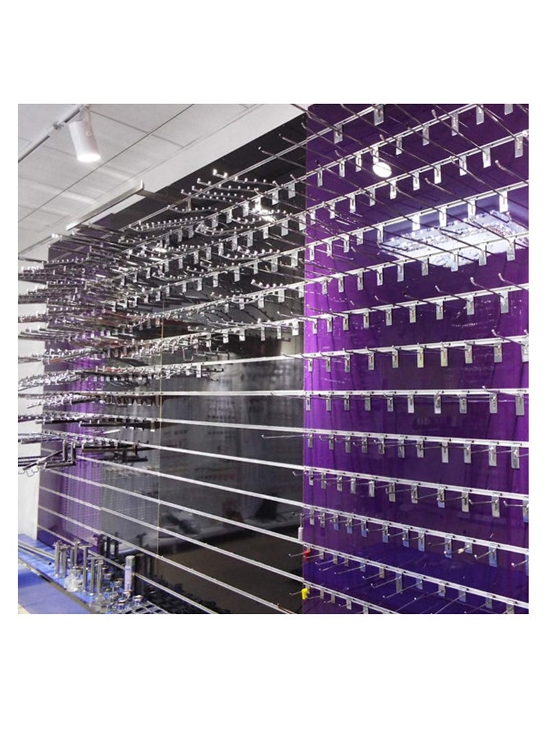 Metal Hangers 40Pcs Pegboard Hooks and Organizer Assortment Heavy Duty Metal Peg Board Shelving Hooks 20cm Stainless Steel S Hooks - Image 4