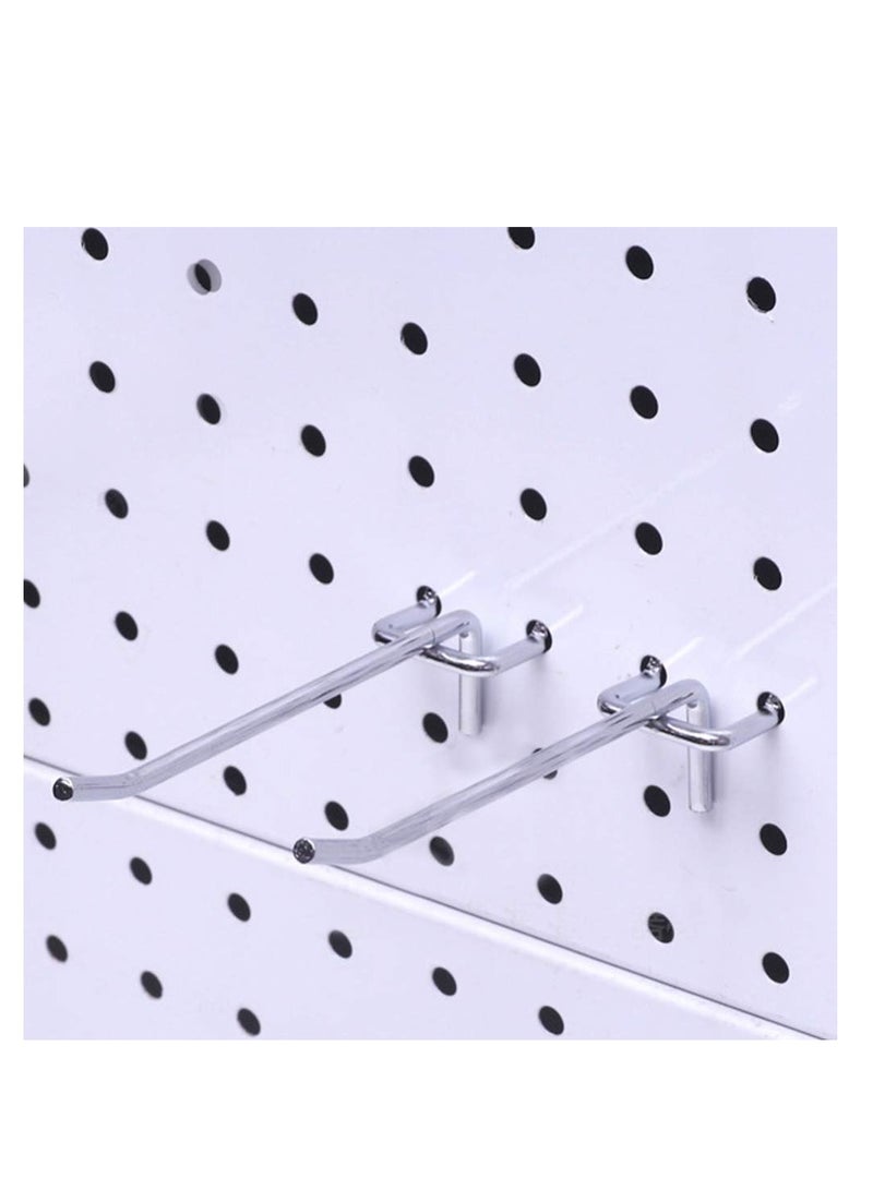 Metal Hangers 40Pcs Pegboard Hooks and Organizer Assortment Heavy Duty Metal Peg Board Shelving Hooks 20cm Stainless Steel S Hooks - Image 2