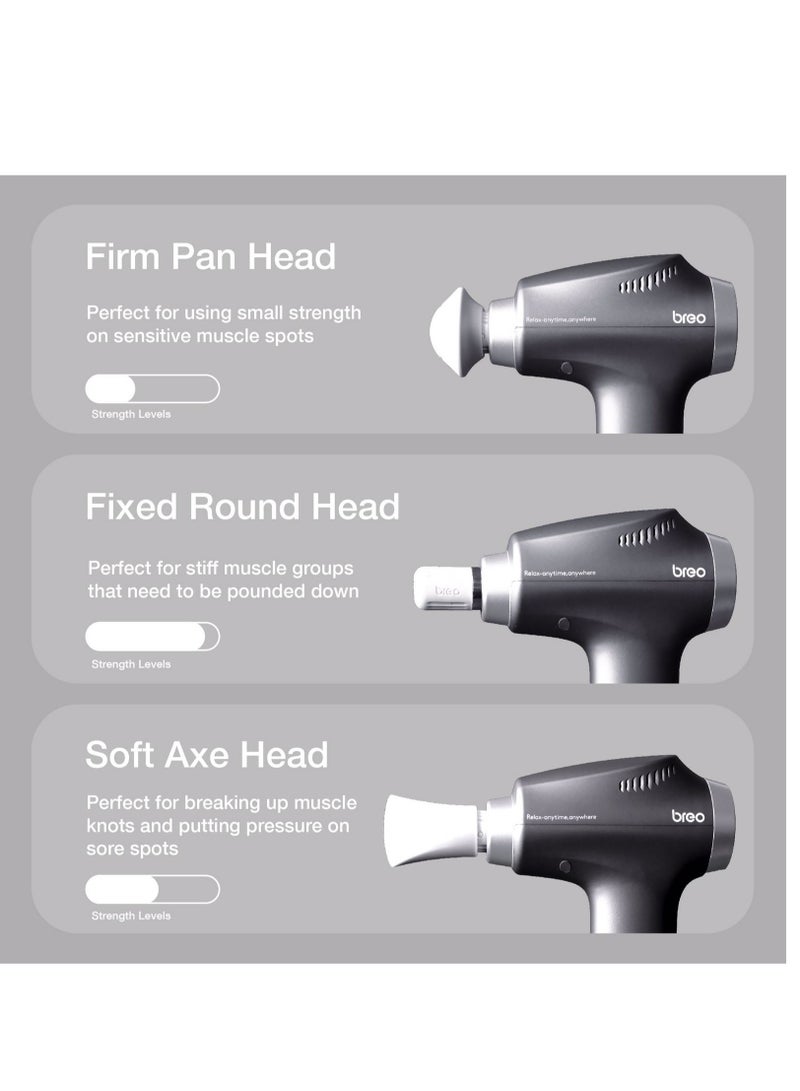 Breo Breo MG2 Massage Gun with Extension Handle - Image 4