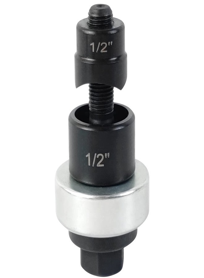 AMZCNC Manual Knockout Punch Kit, Heavy Duty Metal Sheet Knock Out Box Hole Cutter Conduit Punch Driver Die Set ((Conduit Hole Size) 1/2" Knockout Punch) - Image 1