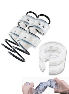 TLAXCA 2Pcs Universal Car Shock Absorber Spring Bumper Power Auto Buffers C Type Spring Bumpers Rubber  - Image 1