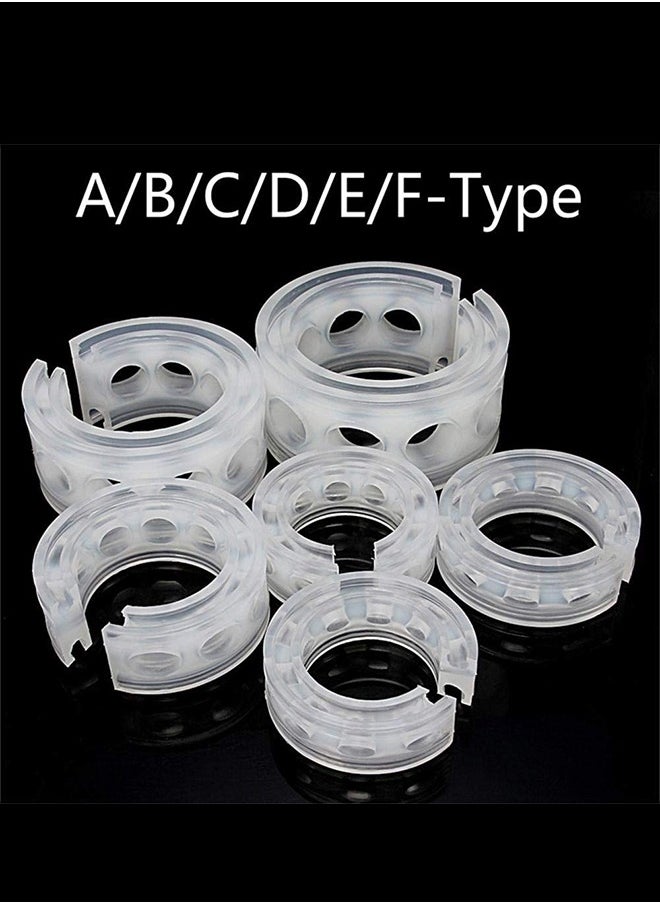 TLAXCA - 2Pcs Universal Car Shock Absorber Spring Bumper Power Auto Buffers C Type Spring Bumpers Rubber - Image 1