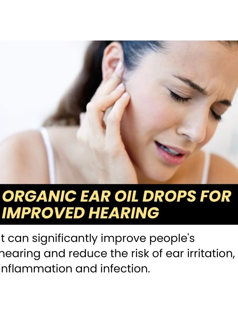 EELHOE قطرات الأذن، زيت عضوي عشبي للأذن لتخفيف ألم الطنين، زيت أذن عشبي طبيعي وآمن للحفاظ على التنظيف والتجفيف، للأطفال والحيوانات الأليفة، (30 مل) - Image 3