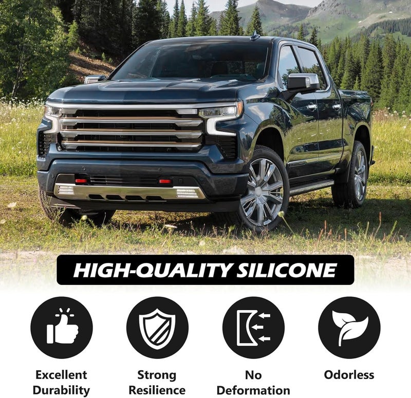 TECHPICCO Customized Tow Hook Covers for Chevy Silverado 2007-2024 - Image 3
