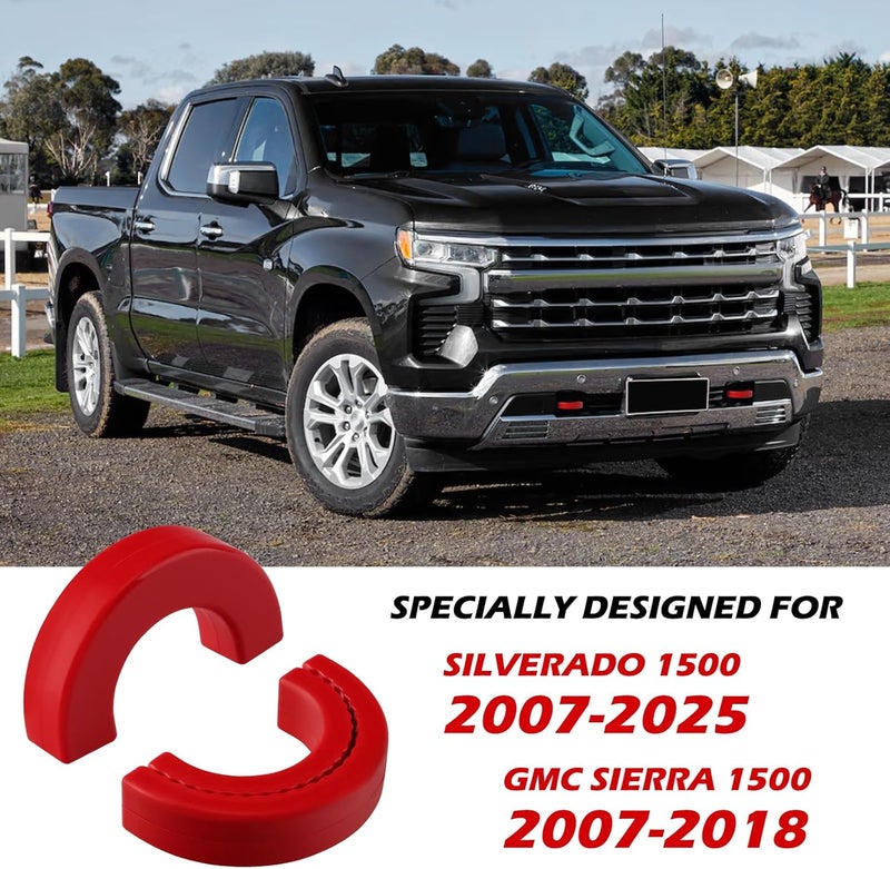 TECHPICCO Customized Tow Hook Covers for Chevy Silverado 2007-2024 - Image 2