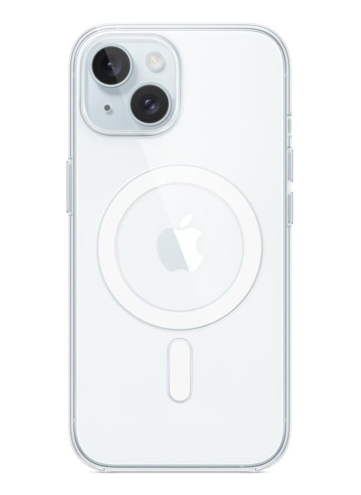 Generic - Protection Case Cover With Magsafe for Apple iPhone 15 Clear - Image 1