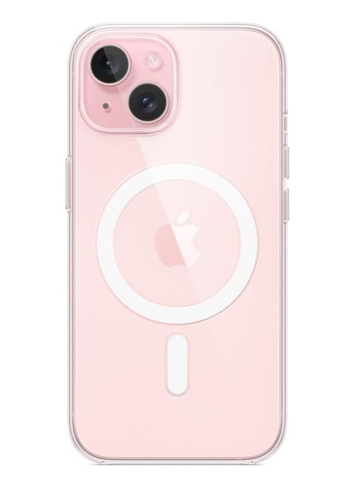 Generic - Protection Case Cover With Magsafe for Apple iPhone 15 Clear - Image 1