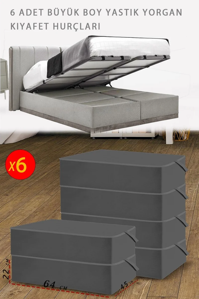 توتيم 6 Pieces Large Size Storage Box Under Plinth 64 x 45 x 22