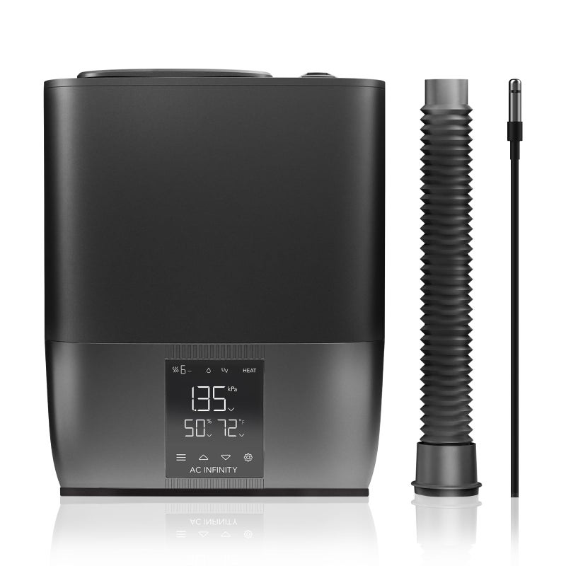 AC Infinity CLOUDFORGE T5, Warm Mist Plant Humidifier 9L with VPD Humidity 10-Level Controls, Hot/Cold Vaporizer for All Climates, Continuous Water Purifying, Extendable Targeted Hose for Grow Tents - Image 1