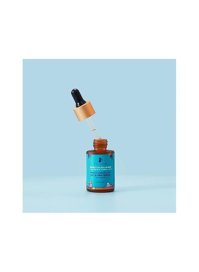 PILGRIM PILGRIM Korean 0.5% Retinol and 1% Hyaluronic Acid Lift and Firm Anti Aging Serum  30ml - Image 2