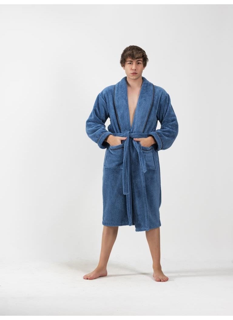 Ender Home - Micro Cotton Shalyaka Bathrobe Combed Cotton Soft Soft Bath Robe - Image 1