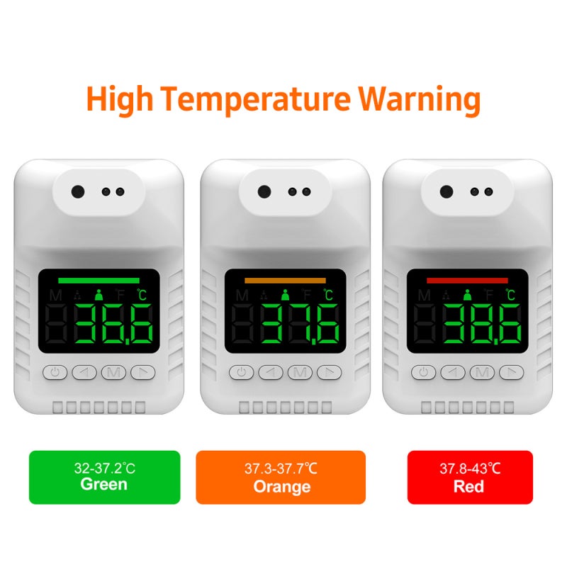 Infrared Thermometer: White Non-contact Thermometer - Fast Measurement ±0.2℃ High Precision With ℃/℉ Switch for School Station Supermarket Clinic Family Use - Image 4