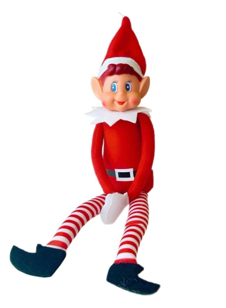 جيجيرو لعبة قطيفة على شكل قزم عيد الميلاد يتصرف بشكل سيئ، مقاس 15.75 بوصة، مع أذرع قابلة للتركيب (للأولاد) - Image 1