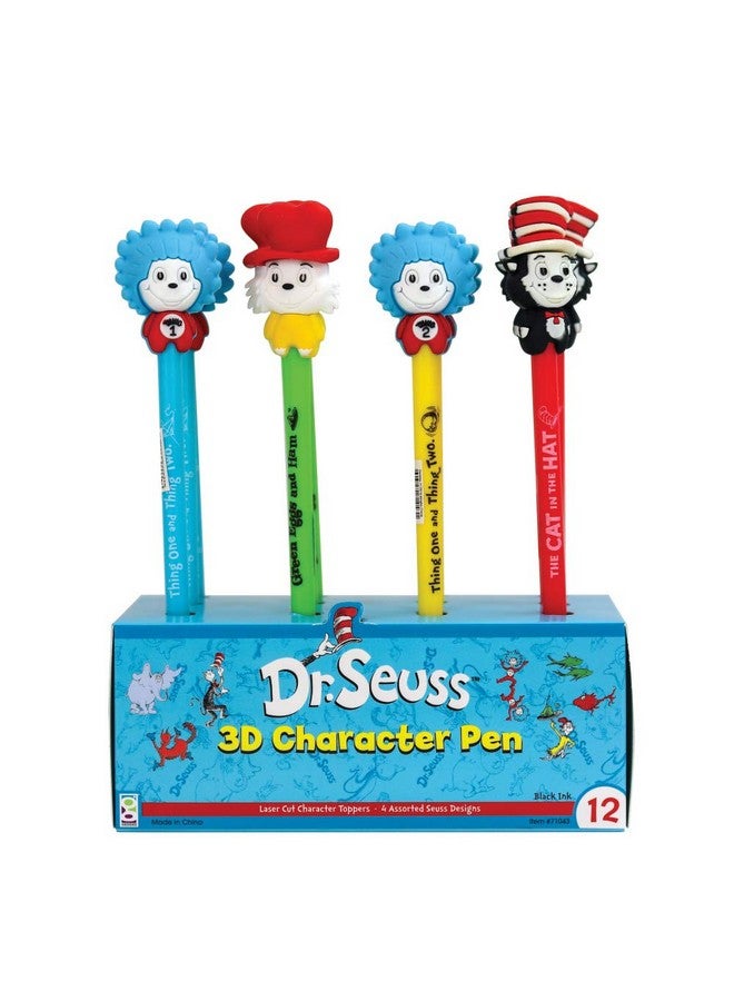 Geddes D Geddes Dr. Seuss 3D Character Ink Pens (Pack Of 12) - Image 1