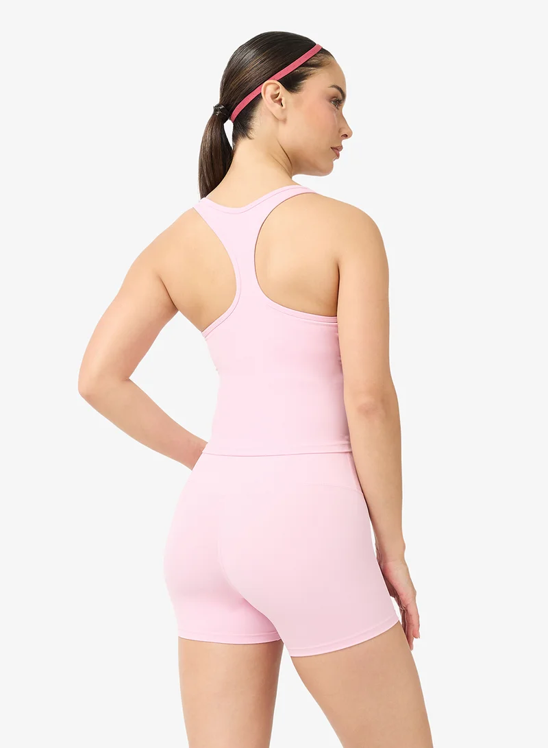 فورورد طقم تانك توب وشورت بياقة مربعة بدون خياطة بلمسة ناعمة