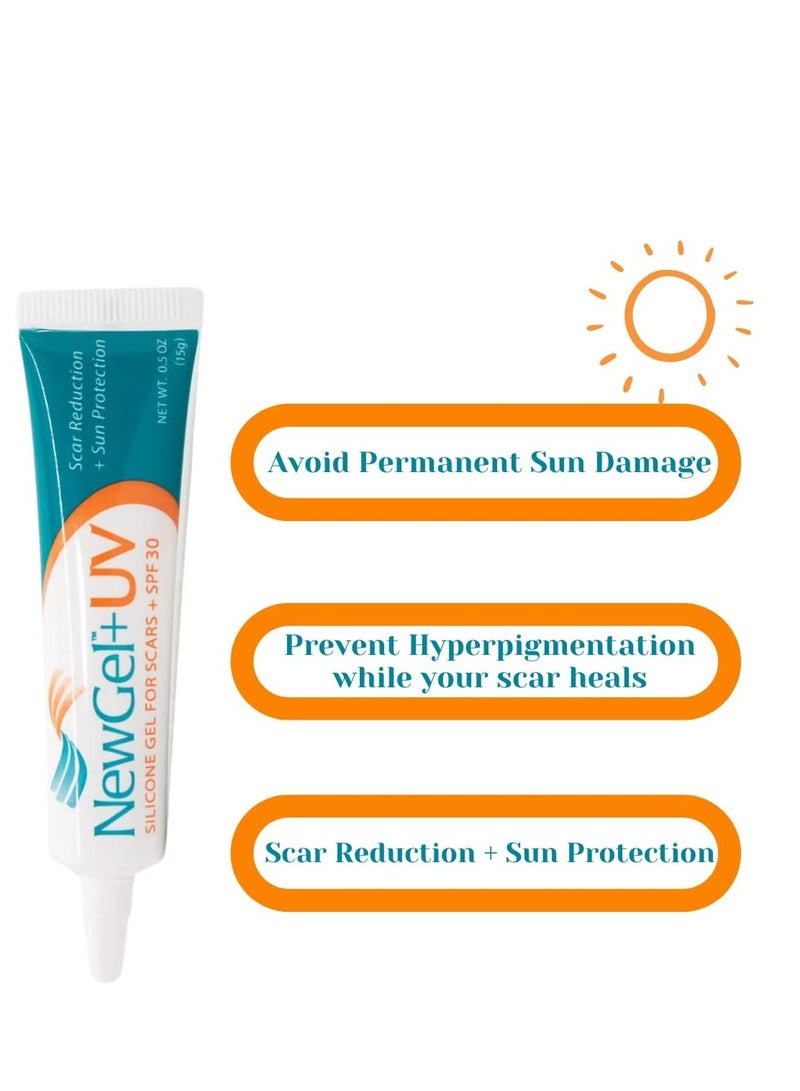 Newgel + UV سيليكون جل للندبات بعامل حماية 30 15 جم - Image 2