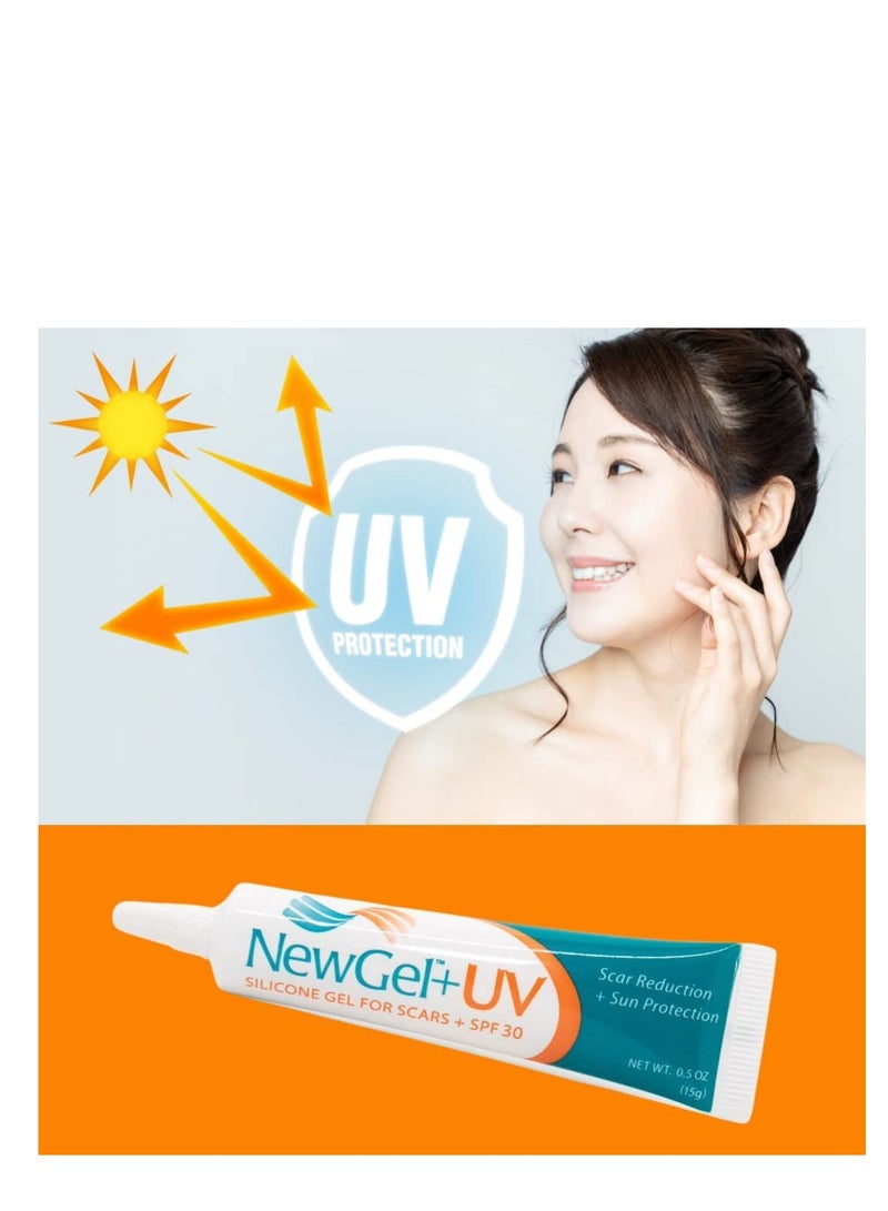 Newgel + UV سيليكون جل للندبات بعامل حماية 30 15 جم - Image 3