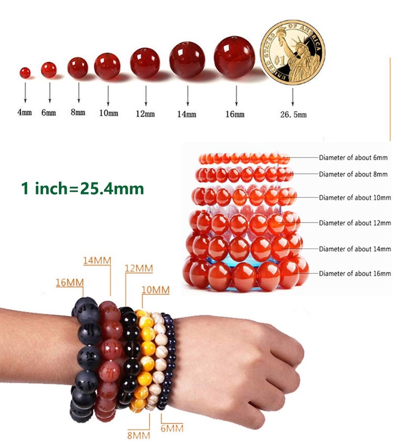 Cmidy 7 Chakra Natural Stone Beads Mixed 100pcs 8mm Round Genuine Real Stone Beading Loose Gemstone Amethyse Color DIY Smooth Beads for Bracelet Necklace Earrings Jewelry Making - Image 5