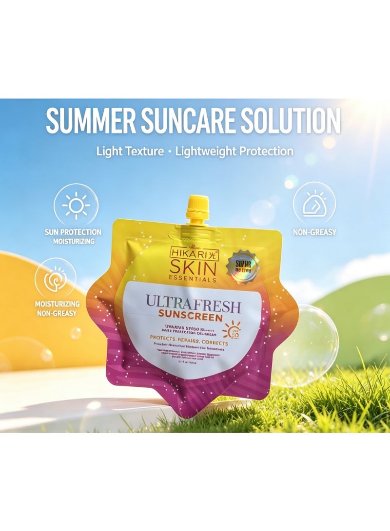 HIKARI SKIN UltraFresh Sunscreen Serum SPF50+ PA++++, , 50ml - Image 1