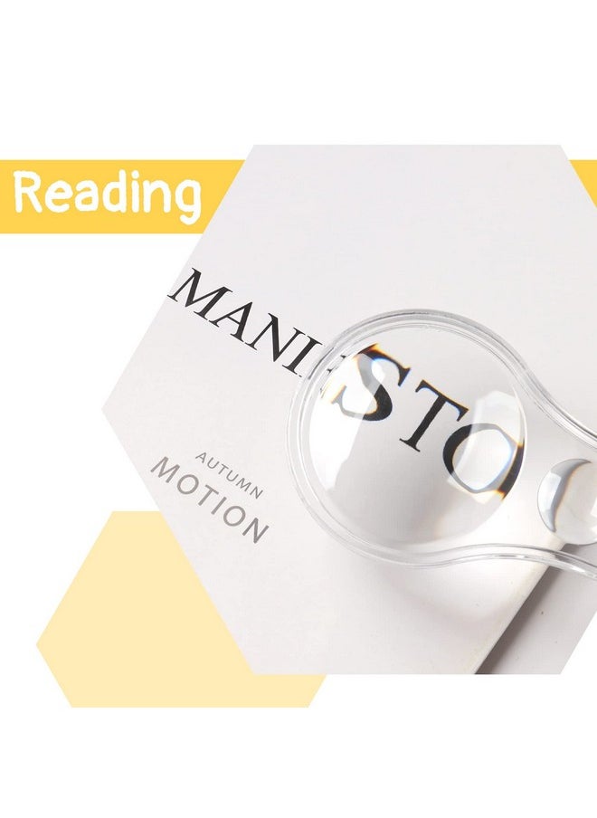 Hapy Shop - 18 Pack Mini Magnifying Glass 3X And 5X Magnifiers Handheld Plastic Magnifying Glasses For Home, Classroom Use Portable Reading Magnifiers - Image 1