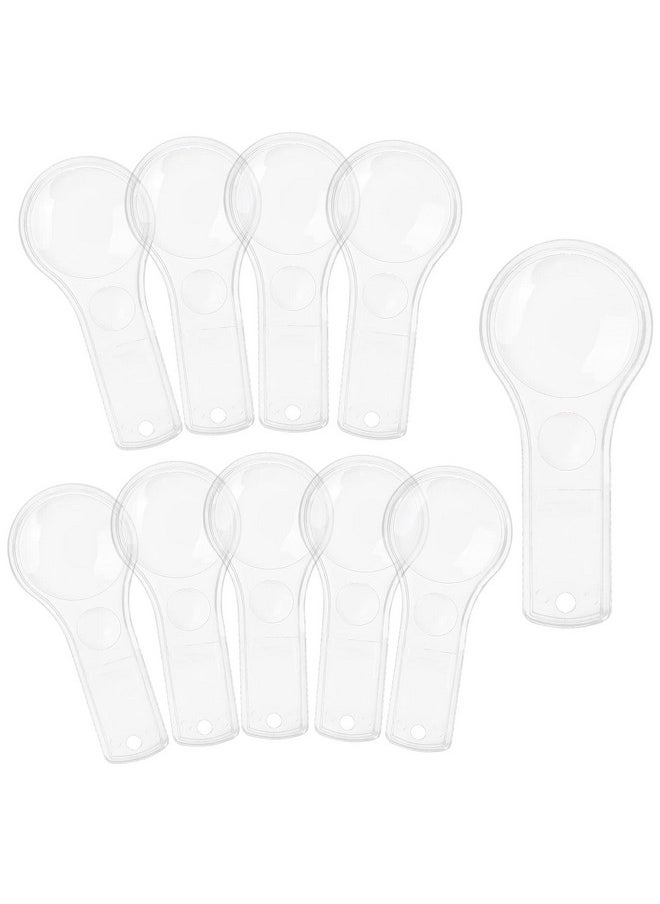 Hapy Shop - 18 Pack Mini Magnifying Glass 3X And 5X Magnifiers Handheld Plastic Magnifying Glasses For Home, Classroom Use Portable Reading Magnifiers - Image 1
