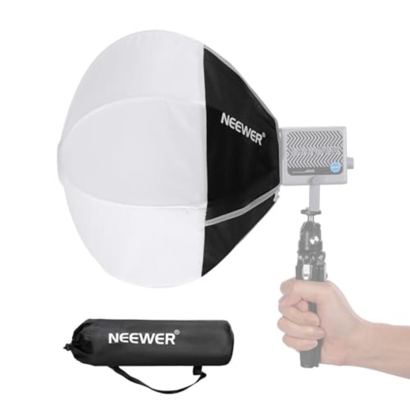 صندوق إضاءة فانوس 12 بوصة/30 سم لمصباح فيديو LED HS60B، سريع التحرير 360 درجة متعدد الاتجاهات، صندوق سوفت بوكس ​​صغير مع ناشر/حقيبة للصور والفيديو المباشر لقطات المنتج، NS7L - Image 1