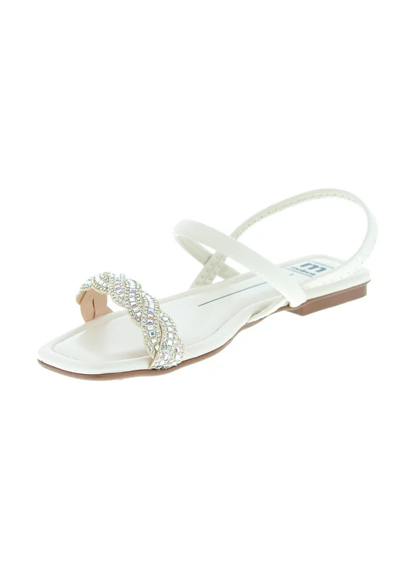 MOLECA Moleca Ladies Sandals With Back Strap Off White | Made In Brazil