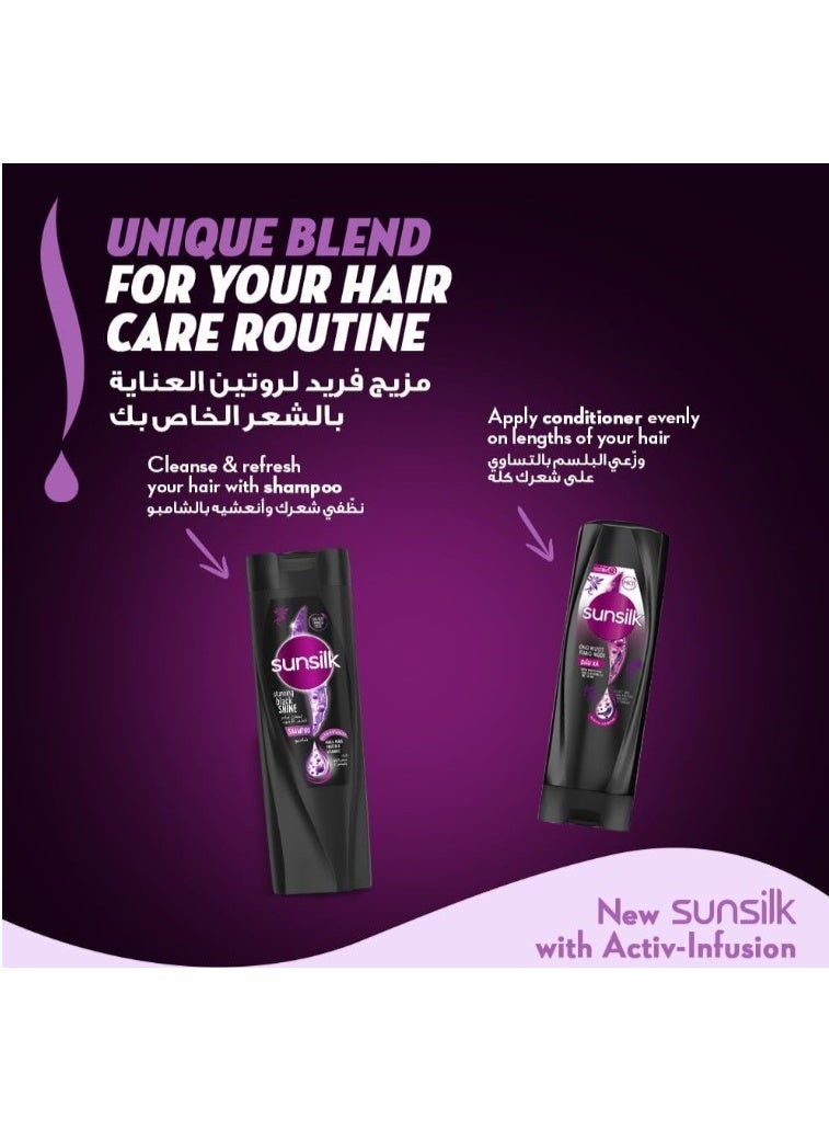 Sunsilk Black Shine Shampoo (2 x 400 ml) - Image 2