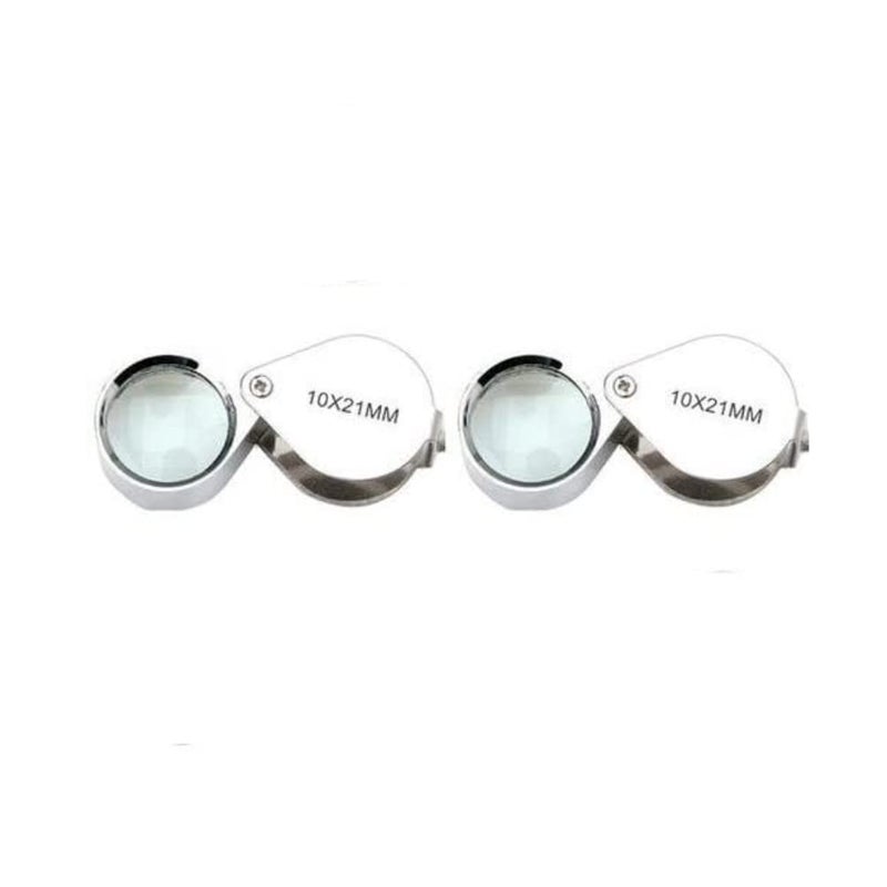 Cafurty 2Pcs New Magnifier 10 x 21mm Jeweler Loupe Eye Glass Loop Magnifying - Image 4