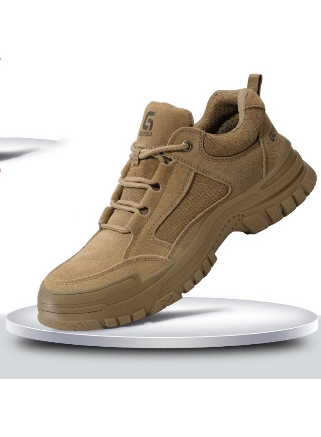 NIBEMINENT Men Anti Scalding Safety Boots Anti Smash Working Shoes With Steel Toe Anti Puncture Industrial Safety Shoes - Image 1