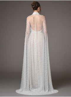 Madam Uniq Fashion Heavy Beaded Starry Mesh Long Dress  - Image 2