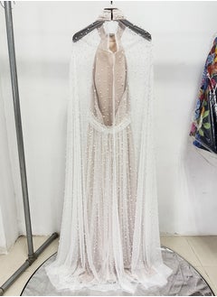 Madam Uniq Fashion Heavy Beaded Starry Mesh Long Dress  - Image 4