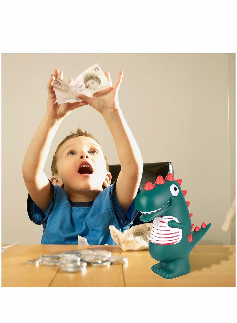 Excefore Piggy Bank Dinosaur Money Boxes Coin Savings Tin, Personalised Jar Decoration for Kids and Adult Birthday Children's Day Gift  - Image 5