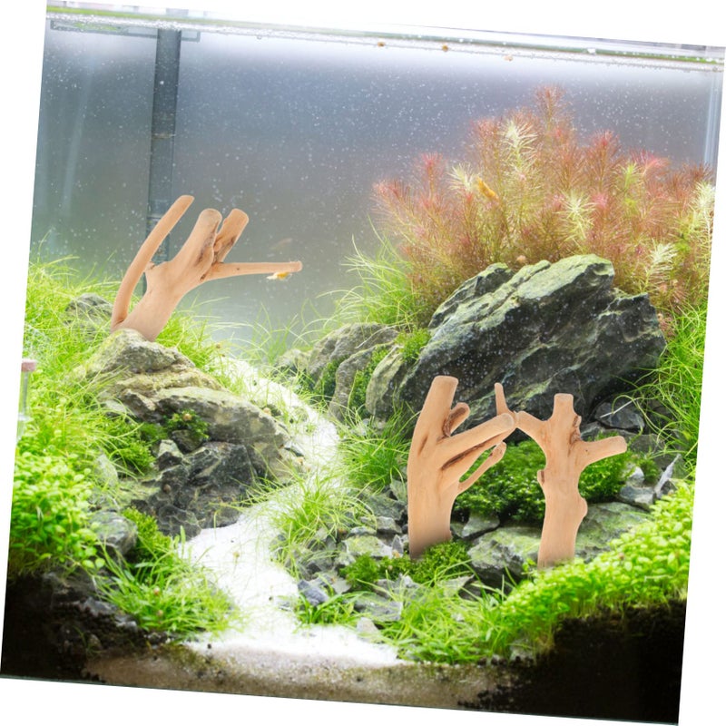 10Pcs Natural Driftwood For Aquarium Decor Fish Tank Coral Terrarium Branches Khaki - Image 3