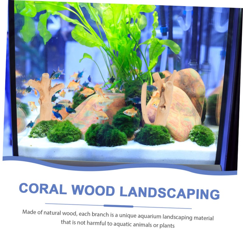 10Pcs Natural Driftwood For Aquarium Decor Fish Tank Coral Terrarium Branches Khaki - Image 4