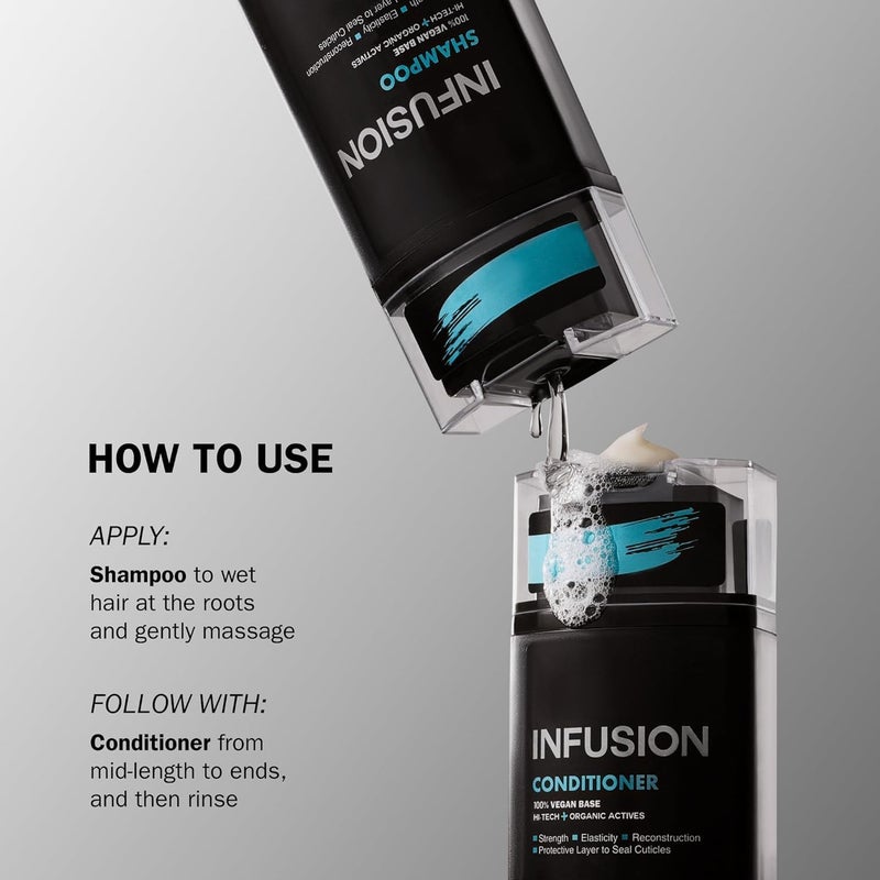 Truss Infusion Hair Conditioner - Restorative, Detangling Conditioner for Dry Hair - Softens, Hydrates and Delivers Strong Split End Repair - 100% Vegan Formula + Color-Safe (300 ml) - Image 3